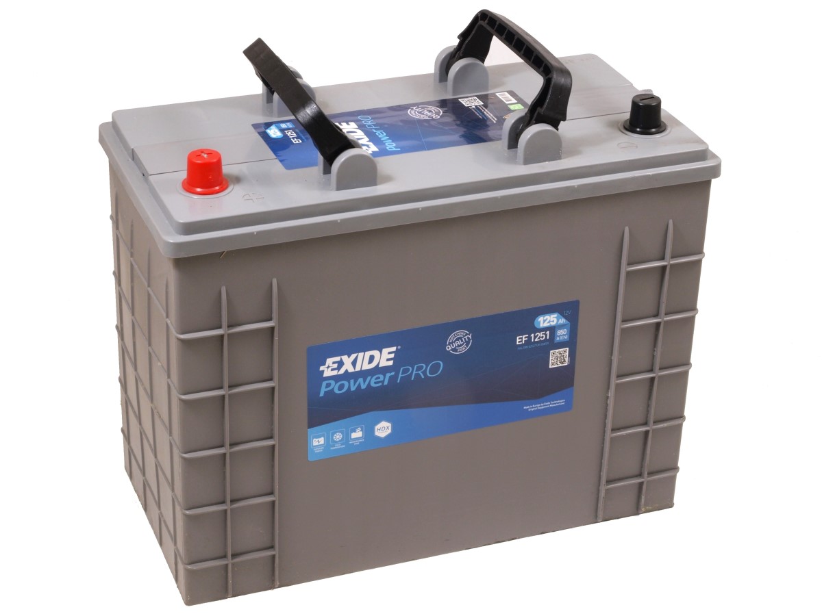 EXIDE PowerPRO EF1251 12V 125Ah 850A(EN) 349x175x285 1/1 EAN3661024037952